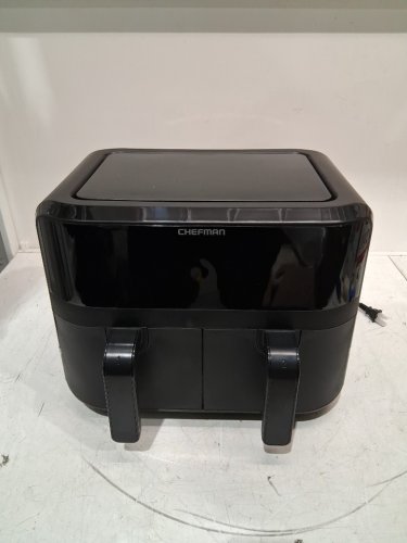 CHEFMAN TURBOFRY TOUCH SCREEN DUAL BASKET AIR FRYER - 9QT. TOTAL CAPACITY - BLACK (MODEL: RJ38-SQPF-45TDB-ca) image 3