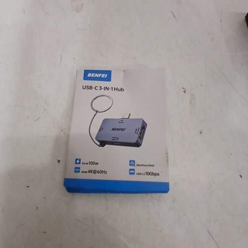 BENFEI  3-IN-1 USB-C KEYCHAIN HUB - GREY image 2