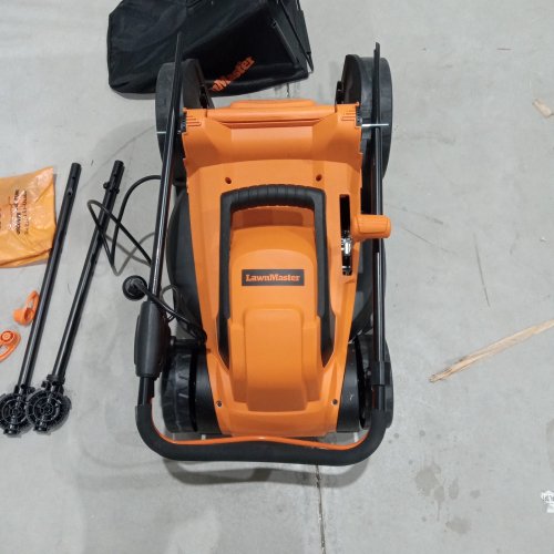 LawnMaster Electric Lawn Mower - 16" - 12AMP - orange/black (model: MEB1216K) image 2