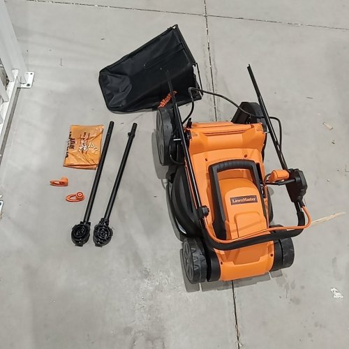 LawnMaster Electric Lawn Mower - 16" - 12AMP - orange/black (model: MEB1216K) image 6