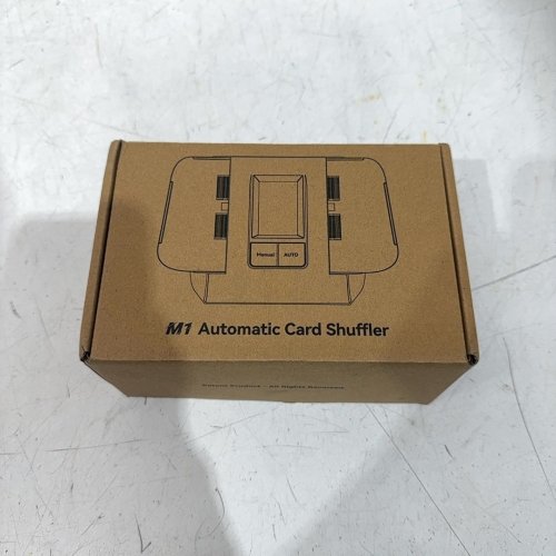 rechargeable dual mode AUTOMATIC CARD SHUFFLER - white/black (MODEL: M1) image 3