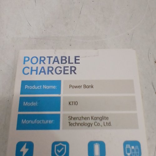 SAIKATI Portable Power Bank Charger with 2 Built-in Output Cables - 40000mah - 22.5w charging - black (MODEL:k110) image 2