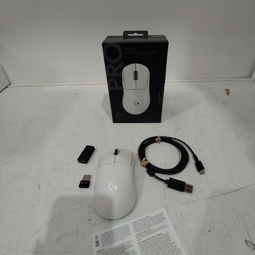 Logitech G PRO X Superlight 2 Lightspeed Wireless Gaming Mouse, Lightweight, LIGHTFORCE Hybrid Switches, Hero 2 Sensor, 32,000 DPI, 5 Programmable Buttons, USB-C Charging, PC & Mac - White (MODEL: 910-006636 / MR0097) image 2