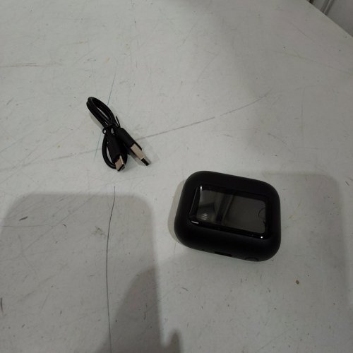 vekj l8 pro bluetooth 5.4 mini wireless sleep earbuds with multifunctional touch screen for ios/android - black (model: l8 pro) image 2