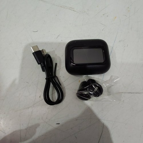 vekj l8 pro bluetooth 5.4 mini wireless sleep earbuds with multifunctional touch screen for ios/android - black (model: l8 pro) image 2