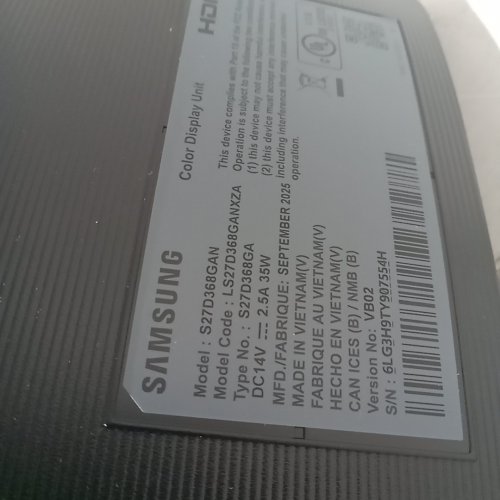 samsung s3 Essential fhd curved monitor - 27" - black (model: s27d368gan) image 22