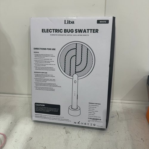 libra ELECTRIC BUG ZAPPER RACKET SWATTER - 4000V - WHITE (MODEL: WD-942) image 2