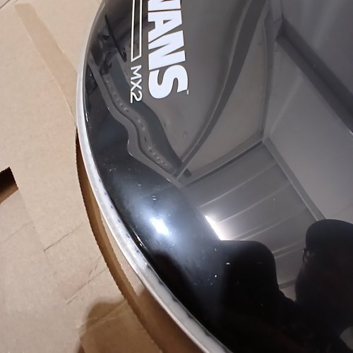 Evans Drumheads MX2 1-Ply Bass Batter Drum Cover - 17" - Black image 3