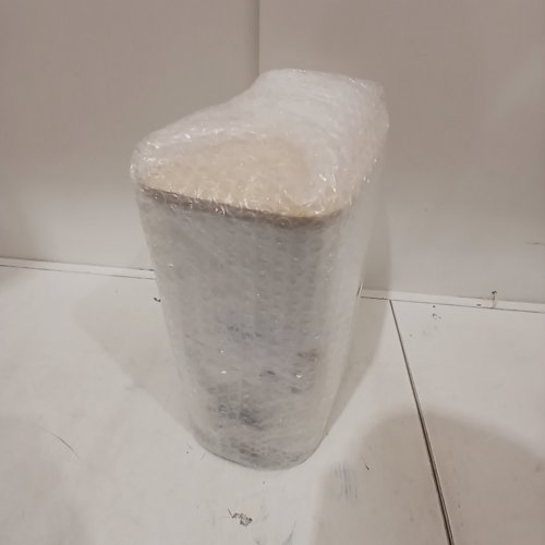 JS Maison Trash Can with Bamboo Lid and Foot Pedal - 5L - WHTE (MODEL: 7-98003) image 3