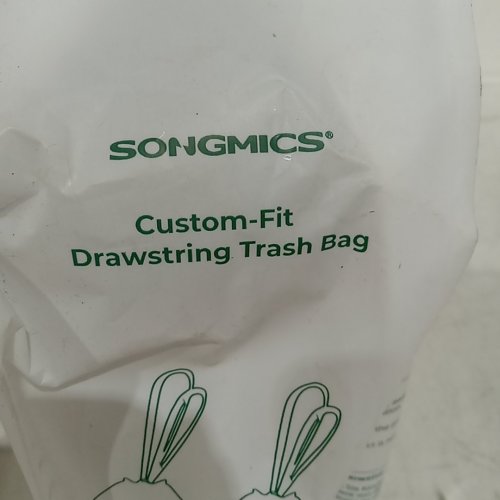 45PK SONGMICS CUSTOM-FIT DRAWSTRING TRASH BAGS - 8 GAL - WHITE image 3