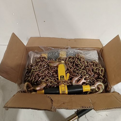 VEVOR HEAVY-DUTY LIFTING CHAIN HOIST - 1 TON - 20FT- YELLOW (MODEL:3/8-1/2) image 3