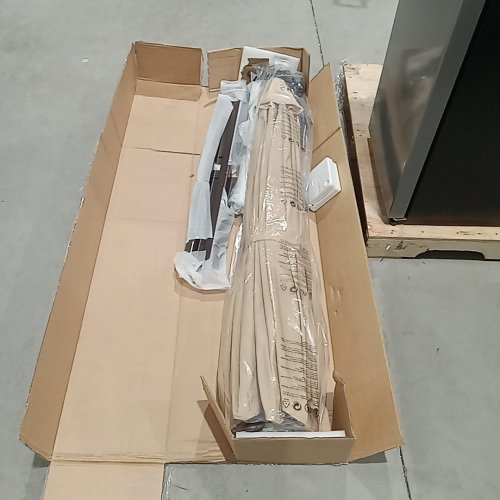 OUTDOOR PATIO UMBRELLA - 10FT - BEIGE (MODEL: NP11556BE) image 3