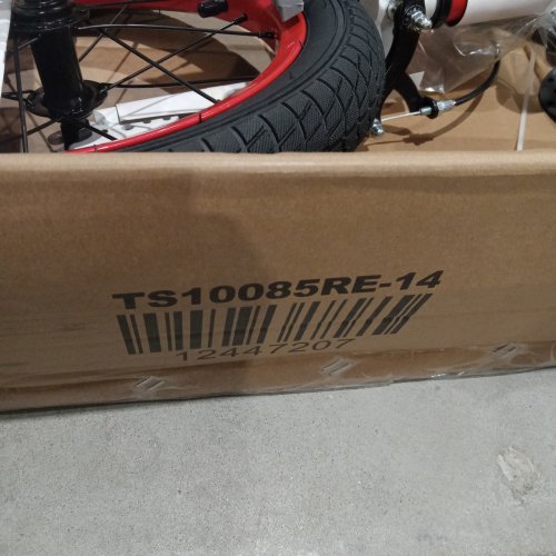 COSTWAY Kid's Bike with Removable Training Wheels and Basket - 14" wheels - RED - (MODEL: TS10085RE-14) image 2