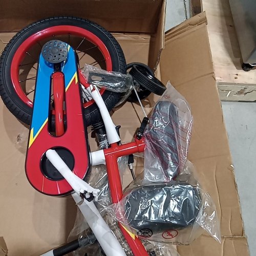 COSTWAY Kid's Bike with Removable Training Wheels and Basket - 14" wheels - RED - (MODEL: TS10085RE-14) image 4