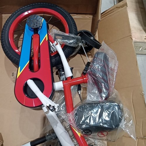 COSTWAY Kid's Bike with Removable Training Wheels and Basket - 14" wheels - RED - (MODEL: TS10085RE-14) image 7