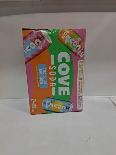 22PK COVE SODA ZERO SUGAR VARIETY PACK - 355ML EACH - LEMON SORBET, RAINBOW SHERBET, PINK SLUSHIE image 2