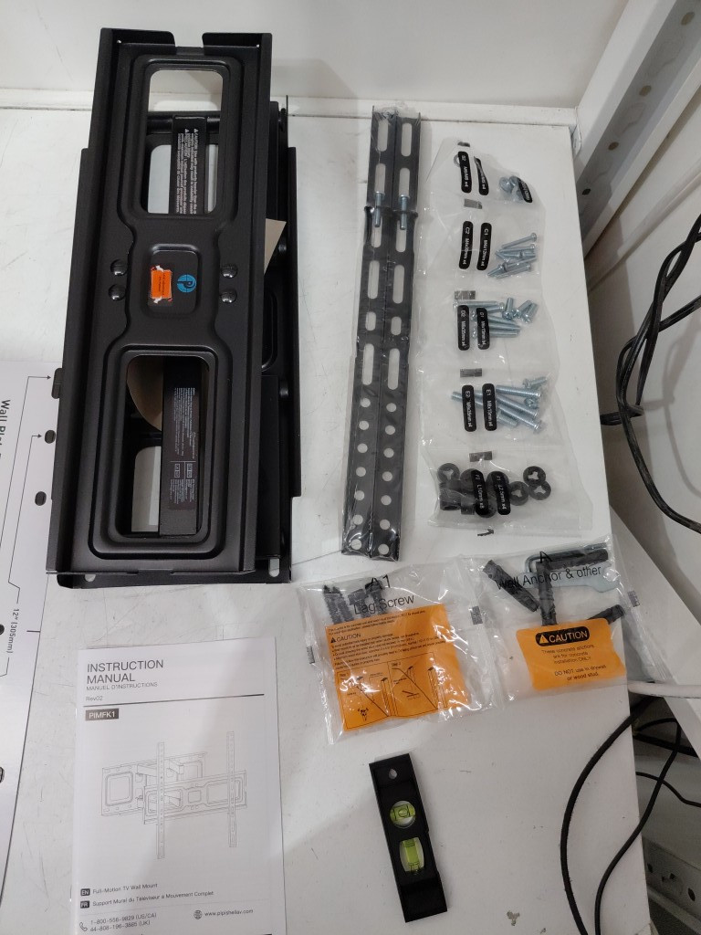 pipishell full motion tv wall mount - 26"-65" - black (model: pimfk1) image 4
