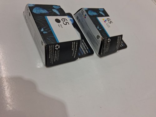 2pk HP 65 Ink Cartridge - FITS VARIOUS HD PRINTERS - tri-color/black (MODEL: C6657AN) image 4