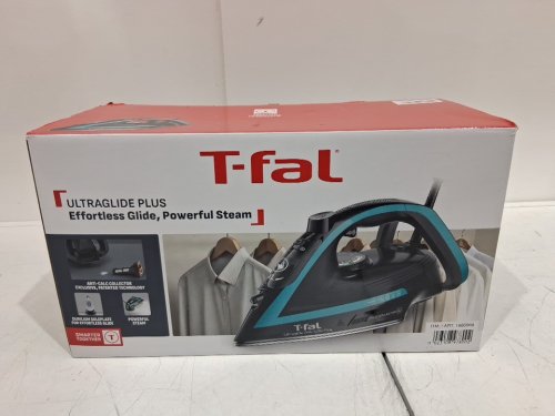 T-FAL ULTRAGLIDE PLUS ENHANCED STEAM IRON WITH CALCIUM COLLECTOR - BLACK/TEAL (MODEL: 1980969/FV5871Q0) image 2