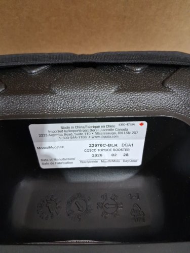 Cosco Kids Topside Lightweight Backless Belt-Positioning Booster Car Seat - 40-100LB MAX- BLACK (MODEL: ‎22976CBLK6) image 4