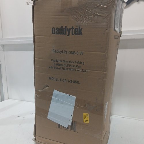 caddytek caddylite  15.3 v2 3-wheel golf push cart - silver (model: cp-153-2sil) image 3