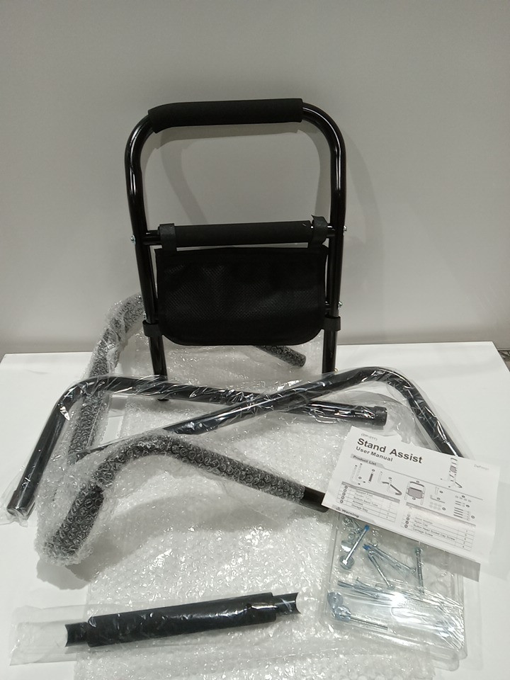 depango aluminum assisted aid stand - 300lbs max - 32" - 35" - black (model: dp-011) image 4
