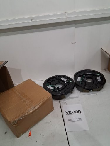 4PC Vevor Self-Adjust Electric Trailer Brake Assembly - Fits 10" x 2-1/4" 3500LBS Axle 4-Bolt - Black Backing Plates - (Model: BF10-Z01A*4) image 3