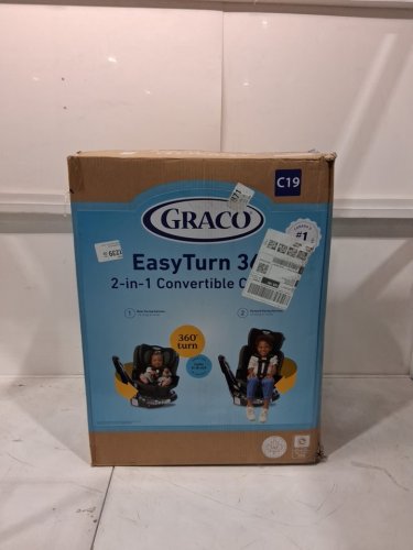GRACO EASYTURN 360 2-IN-1 CONVERTIBLE CAR SEAT - CYRAN BLACK/GREY (MODEL: 2227897) image 2