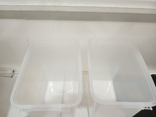2PK IRIS USA DOG FOOD STORAGE CONTAINER WITH WHEELS - 31.2L - BLACK/CLEAR (MODEL: MP-8) image 5