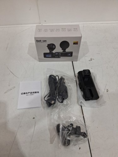 front and rear car dash camera with 2" ips screen, 1296p fhd, 170° wide angle, g-sensor, & loop recording - black (model: sxt-01-01) image 2