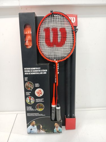 WILSON OUTDOOR BADMINTON KIT SET WITH 4 RACKETS - RED/BLACK (MODEL: 3622074) image 2