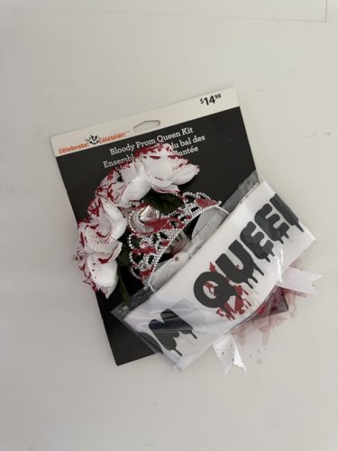 ADULT WAY TO CELEBRATE BLOODY PROM QUEEN KIT - O/S - WHITE/RED image 2