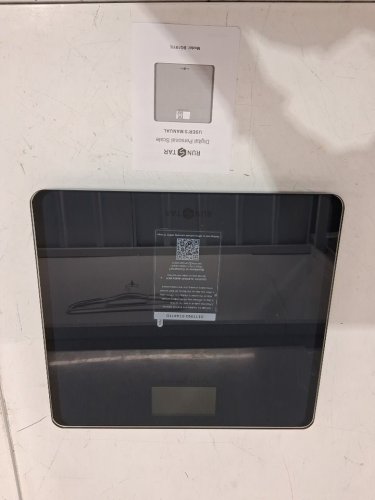 runstar digital bathroom scale with wide platform - 550lbs capacity - lcd display - black - (model:BG1911L) image 3
