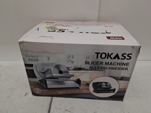 Tokkas Electric Deli Meat/Food Slicer with Removable Stainless-Steel Blades - 7.5’’ Blade - Silver (Model: SL-4383) image 2