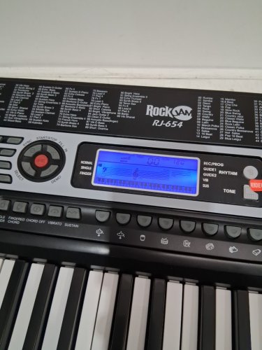 RockJam 54-Key Portable Electronic Keyboard with Interactive LCD Screen - BLACK (MODEL: RJ654) image 3