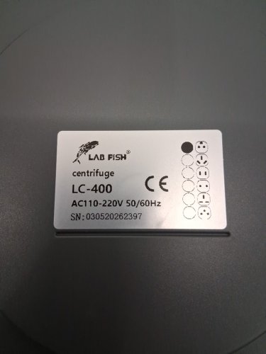 LAB FISH Digital Bench-Top Centrifuge Machine Lab PRP - 500-5000RPM (MAX 2683XG) 10ml x 8 Rotors - LCD Display - White (Model:LFCALC-400PRO) image 6