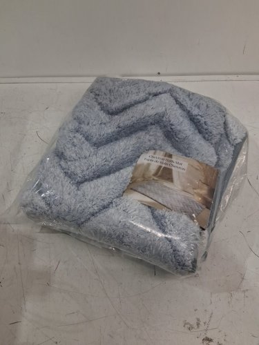 Riviera Home Chevron Bathmat - 22" x 36" - blue (Model: 2806641) image 2