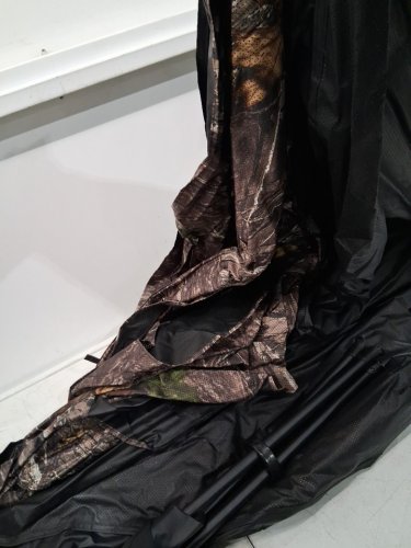 Hunting Blind 270° See-Through Portable Resilient Hunting Tent Ground Blind with Carrying Bag -  71" x 71" x 69" - Camouflage - (Model: ZHS7167-3) image 5