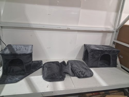 Hey brother extra large cat tree/tower with scratching posts and cat condos - 71" - smokey grey - (model: MPJ034G) image 6