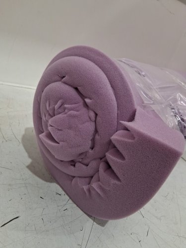 yugyvob 7-zone memory foam mattress topper, 3" thick - 39 x 75 - twin - purple image 4