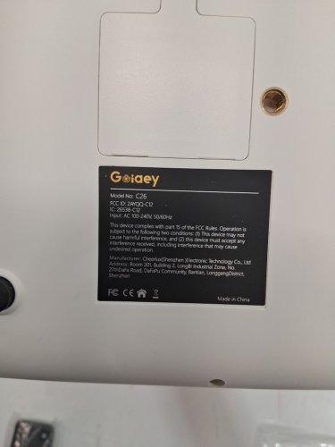 Goiaey Mini Projector with HDR 10, WiFi Cast, GoogIe Voice, Native 1080P - WHITE (MODEL: C26) image 4