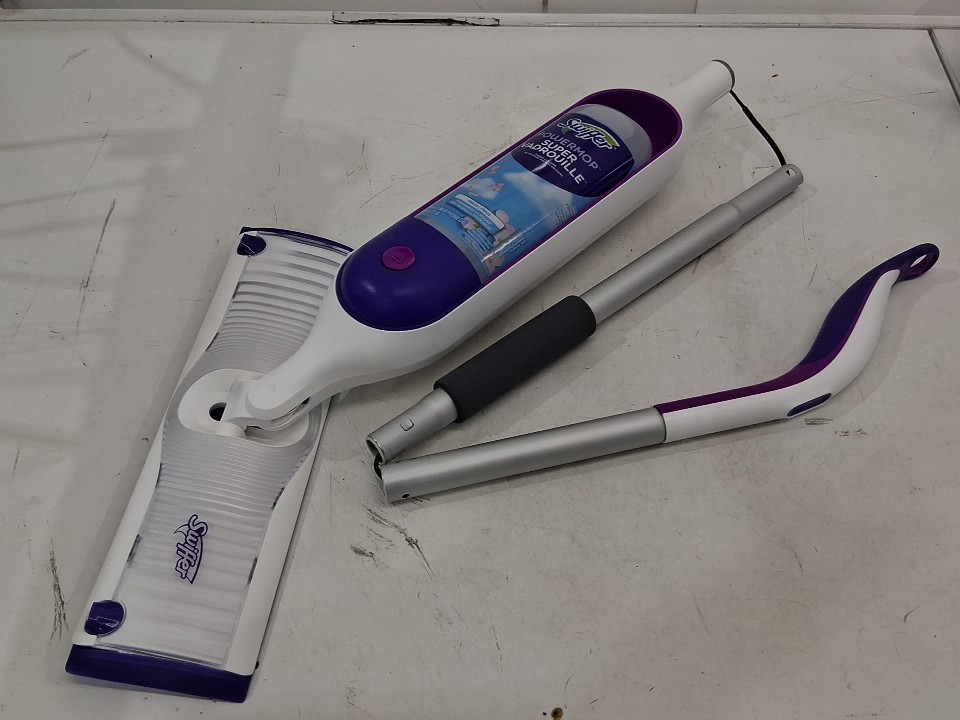 Swiffer PowerMop Super Multi-Surface Mop & mop pads - purple/white image 3