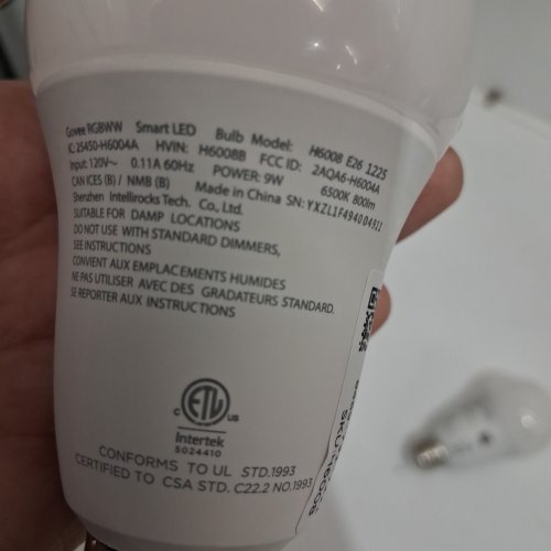2pk Govee rgbww Smart LED Bulbs, compatible with google home, alexa, ifttt, and govee home app - 800lm, 2700k-6500k (model: h6008) image 4