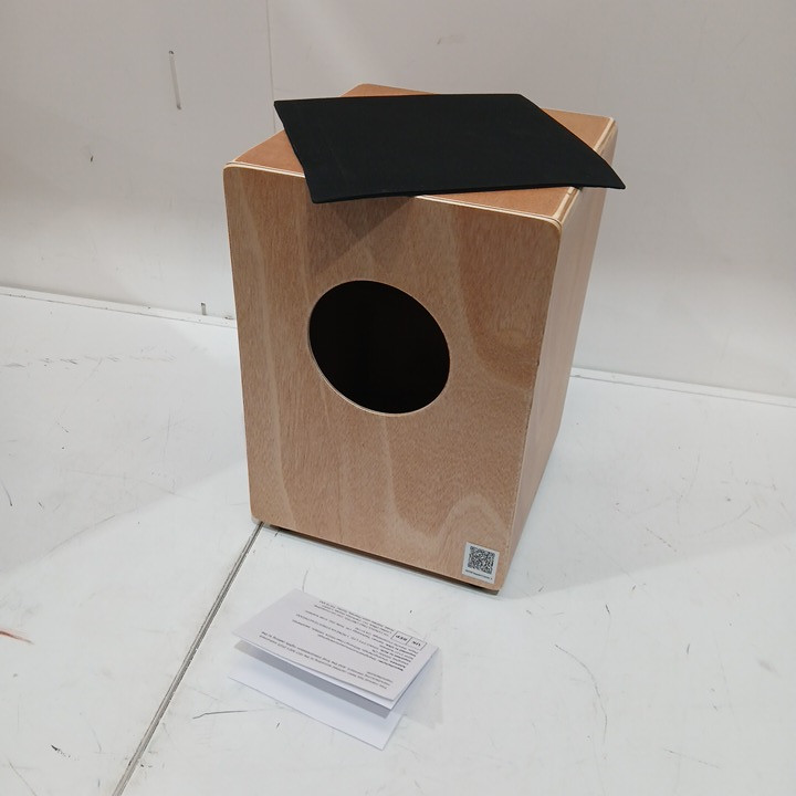 Wooden Percussion Cajon Box Drum - 10" X 10" x 15" - brown - (model:sn10-a1) image 3