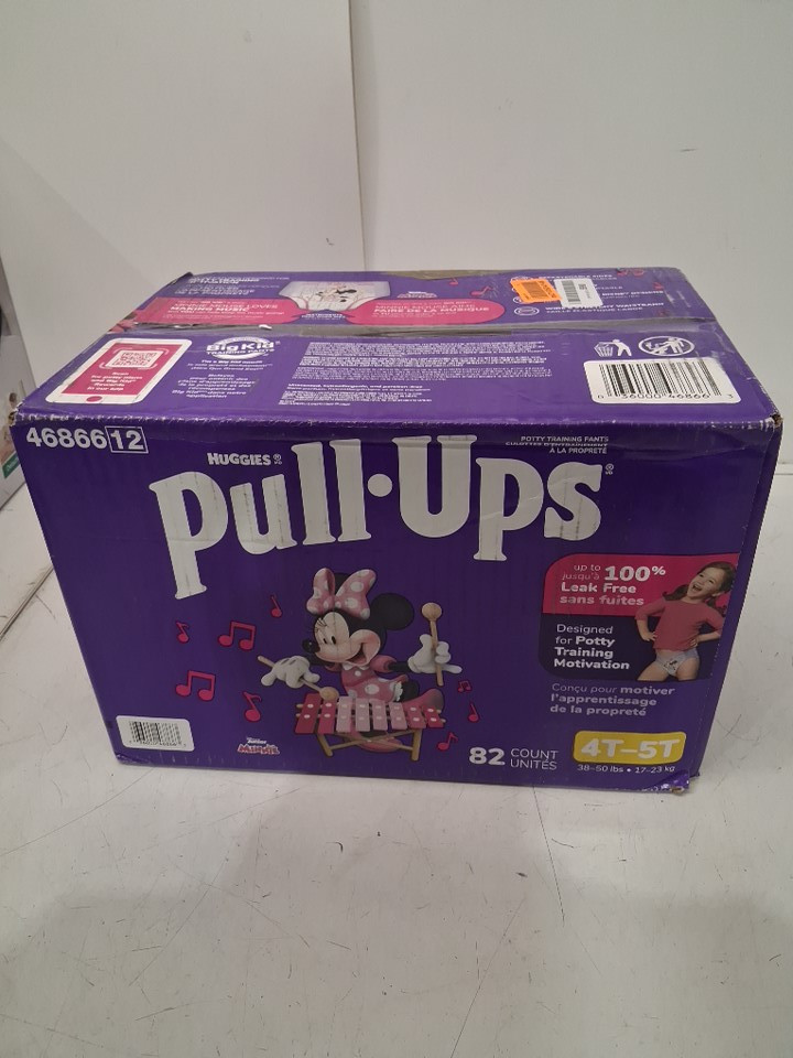 82pk huggies pull-ups training underwear with learning layer - 4t-5t (38-50lbs) - miNNIE mouse image 2