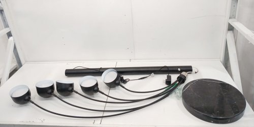5-Light Floor Lamp - 75" x 38" - Black image 3