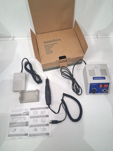 Marathon-III Micromotor Lab Jewelry Carving Sander Hand Kit for various projects - grey/blue image 4