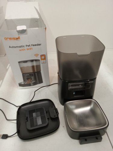Oneisall Automatic Cat Feeder with WiFi App Control - 3.5L Auto Dry Food Dispenser for Indoor Cats and Small Pets, Smart Portion Control - black (model: PFD-001PRO) image 2