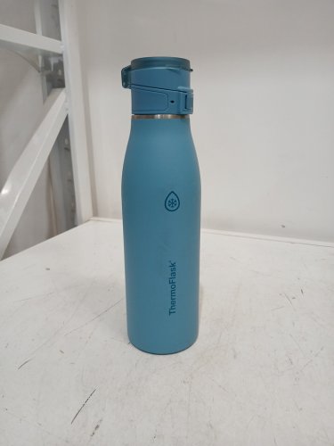 2pk thermoflask vacuum insulated bottle, 24hr cold/12hr hot - 25oz - blue/yellow image 3