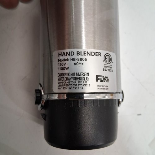 Immersion Hand blender 5-in-1 - 800w - Black/silver (Model: hb-8805) image 4